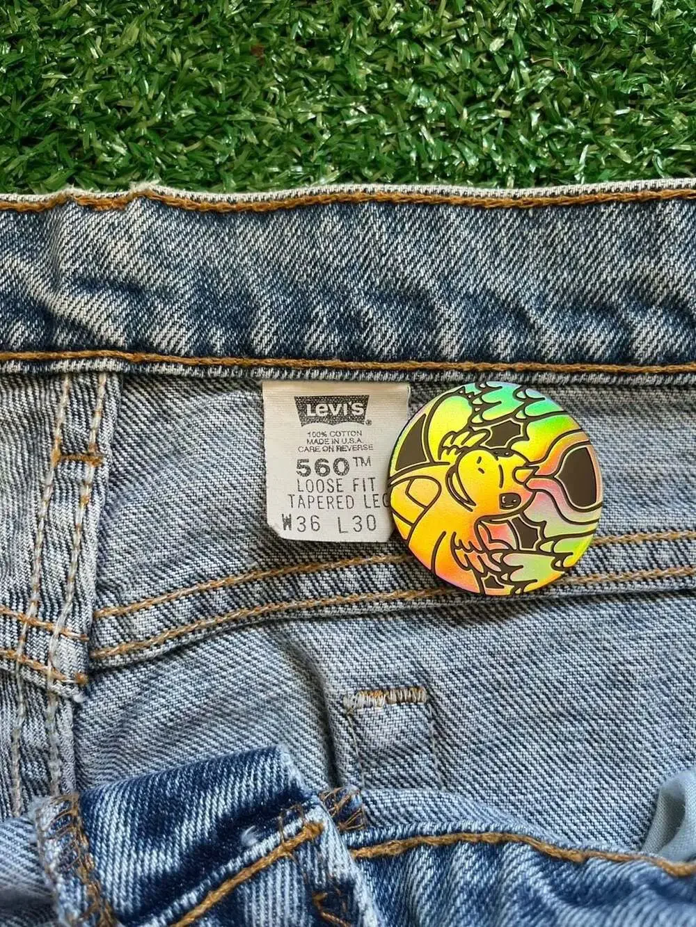 Vintage Levi's 560 Loose Fit Tapered Leg Jeans Made in USA 36x30